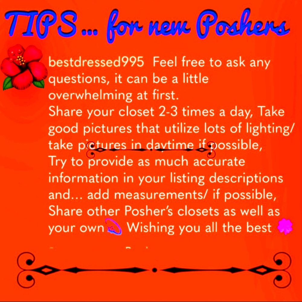 ⭐️⭐️TIPs for New Poshers & “How to TAG”⭐️